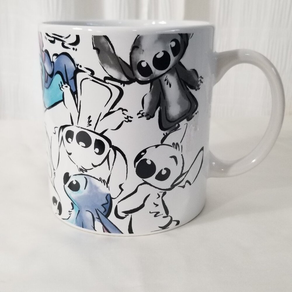 Disney "many Stitch" coffee cup Brand New